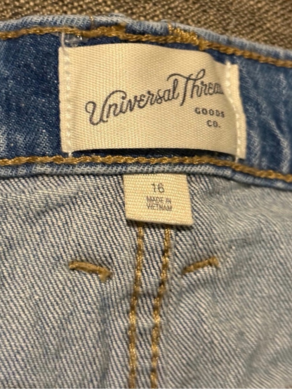 Universal Thread Light Blue Denim Skirt with Front Slit size 16 - Picture 4 of 4